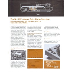 Platine vinyle - TECHNICS SL-1700 + cellule EPC-270C + diamant elliptique neuf