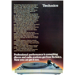 Platine vinyle - TECHNICS SL-1700 + cellule EPC-270C + diamant elliptique neuf