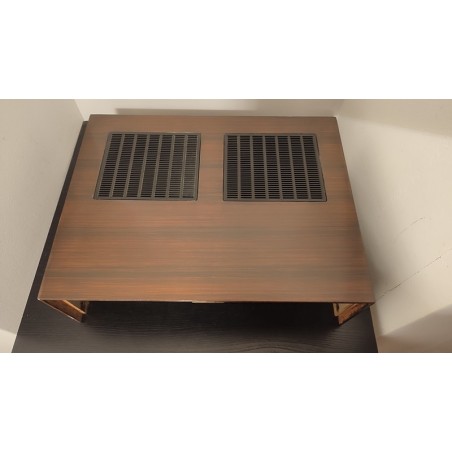Capot pour amplificateur Sansui AU-D9 / AU-707F – Plaquage refait en bois de palissandre