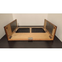 Capot pour amplificateur Sansui AU-D9 / AU-707F – Plaquage refait en bois de palissandre