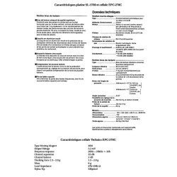 TECHNICS SL-1700 - Caractéristiques techniques