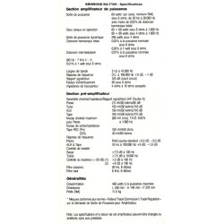 Kenwood KA-7100 Specifications