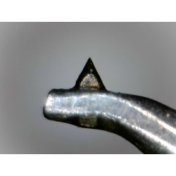 Stylet Technics EPS-270C elliptique vu au microscope